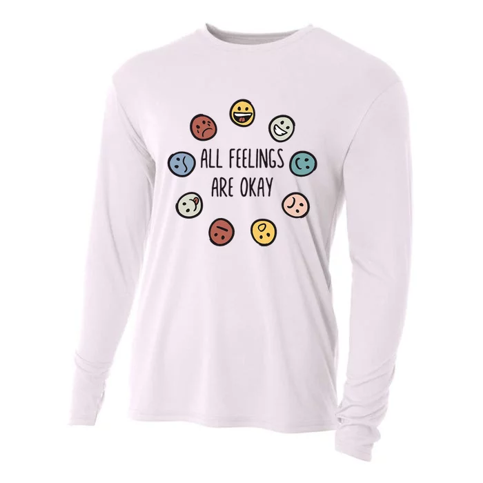 All Feelings Are Okay Tal Health Awareness Month Emotion Cooling Performance Long Sleeve Crew