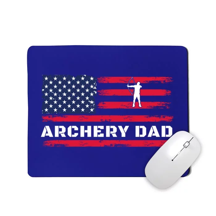 American Flag Archery Dad Father's Day Meaningful Gift Mousepad