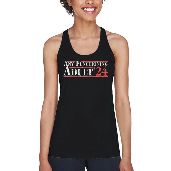 Any Functioning Adult 2024 Women's Racerback Tank