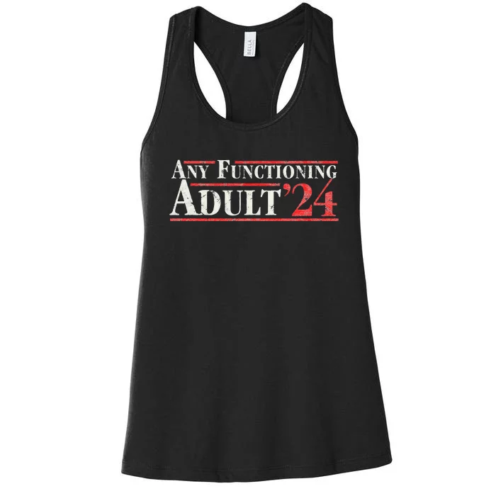 Any Functioning Adult 2024 Women's Racerback Tank