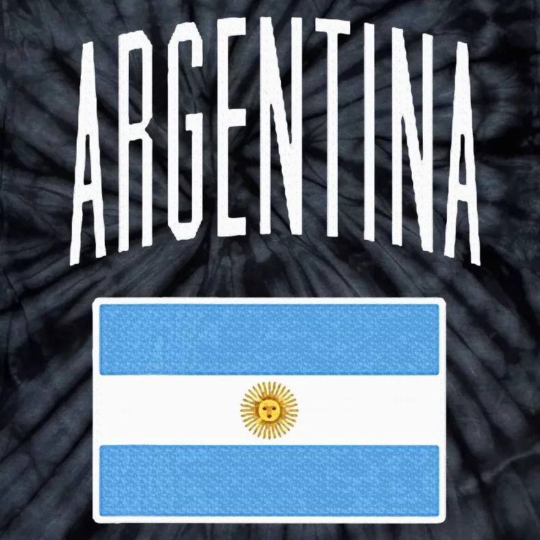 Argentina Flag Argentine Football Soccer Fan Tie-Dye T-Shirt