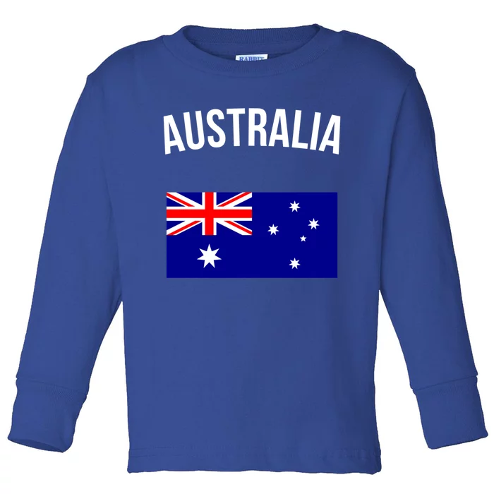 Australia Flag Australian Cute Gift Australia Hooded Great Gift Toddler Long Sleeve Shirt