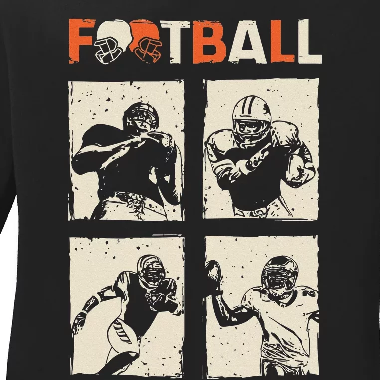 American Football Ladies Long Sleeve Shirt