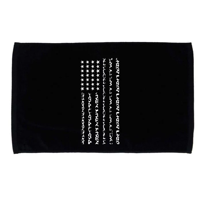 American Flag America Usa Cow Gift Microfiber Hand Towel