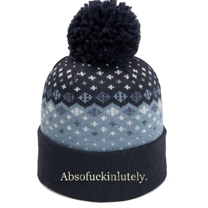 Absofukinlutely Funny The Baniff Cuffed Pom Beanie