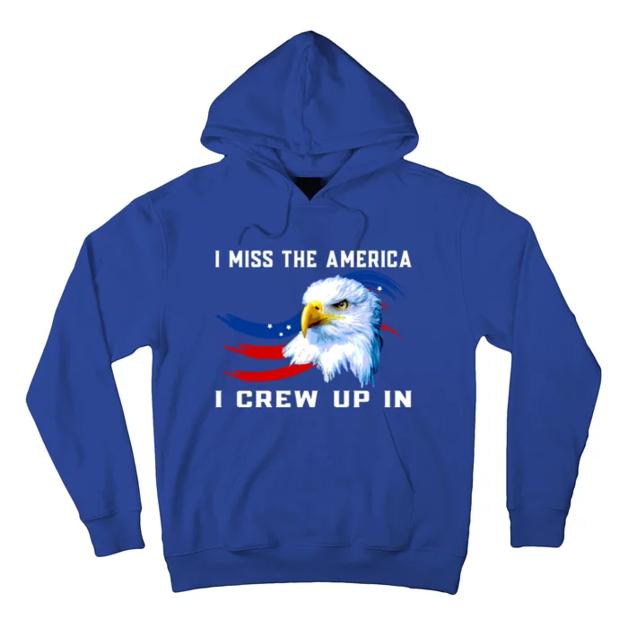 American Flag And Eagle I Miss The America I Grew Up In Gift Hoodie