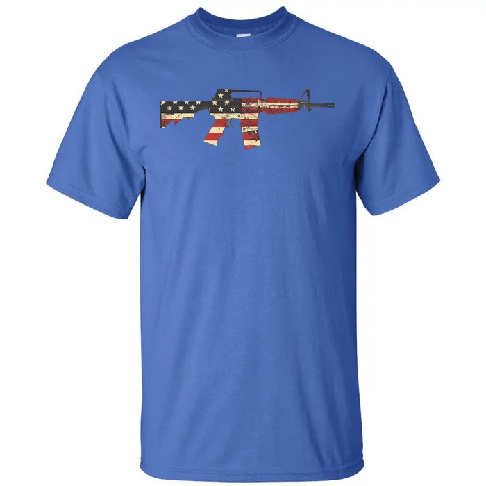 American Flag Ar15 Tall T-Shirt