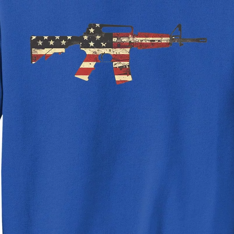 American Flag Ar15 Tall Sweatshirt