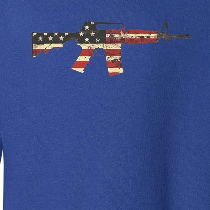 American Flag Ar15 Toddler Sweatshirt