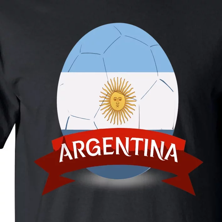 Argentina Flag Argentina Football Fan Soccer Team Tall T-Shirt