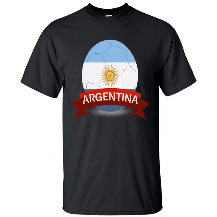 Argentina Flag Argentina Football Fan Soccer Team Tall T-Shirt