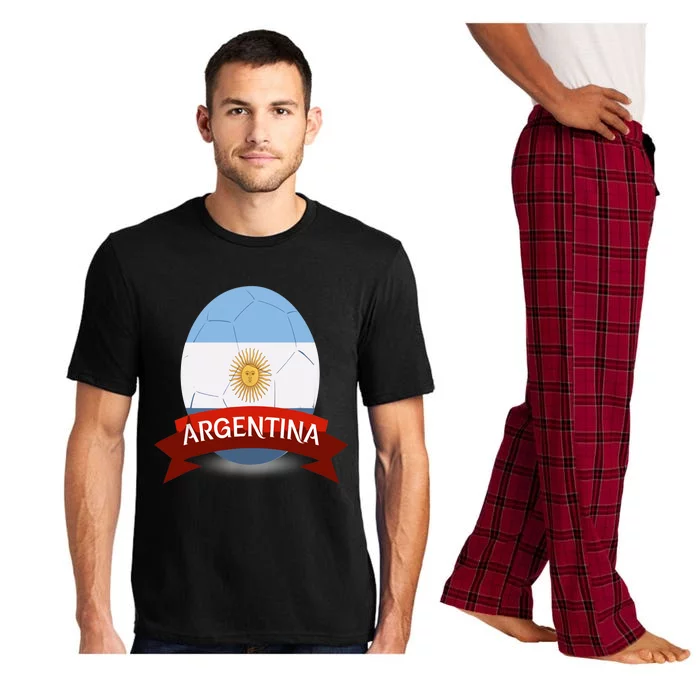 Argentina Flag Argentina Football Fan Soccer Team Pajama Set