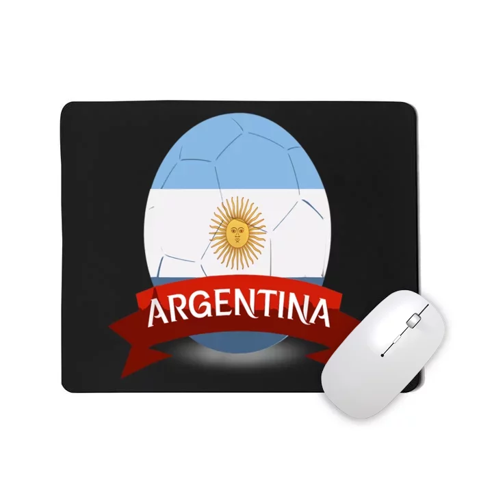 Argentina Flag Argentina Football Fan Soccer Team Mousepad