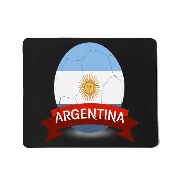 Argentina Flag Argentina Football Fan Soccer Team Mousepad