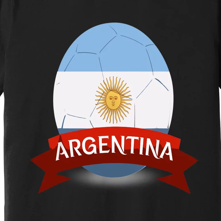 Argentina Flag Argentina Football Fan Soccer Team Premium T-Shirt