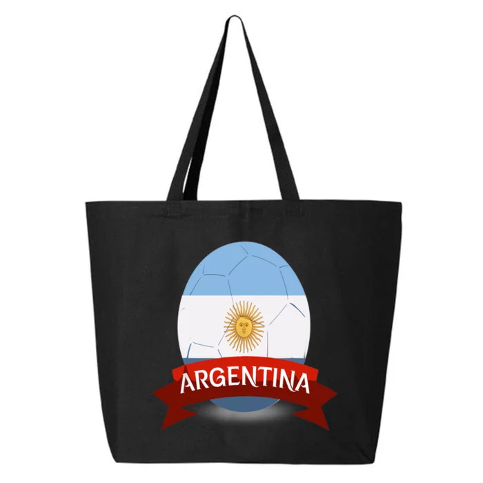 Argentina Flag Argentina Football Fan Soccer Team 25L Jumbo Tote