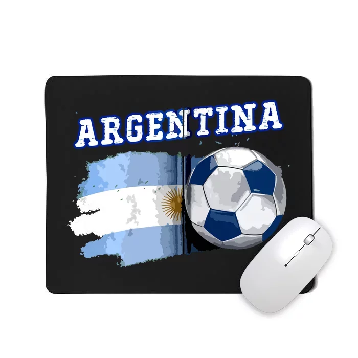 Argentinian Flag Argentina Soccer Fans Support Team Citizens Zip Hoodie Mousepad