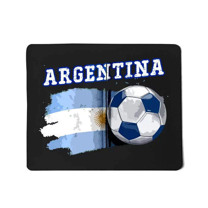 Argentinian Flag Argentina Soccer Fans Support Team Citizens Zip Hoodie Mousepad