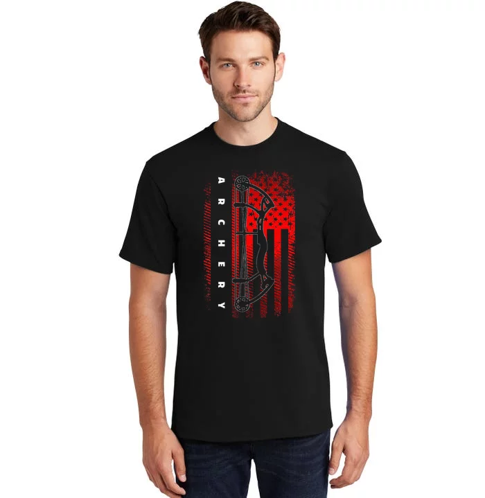 American Flag Archery Tall T-Shirt