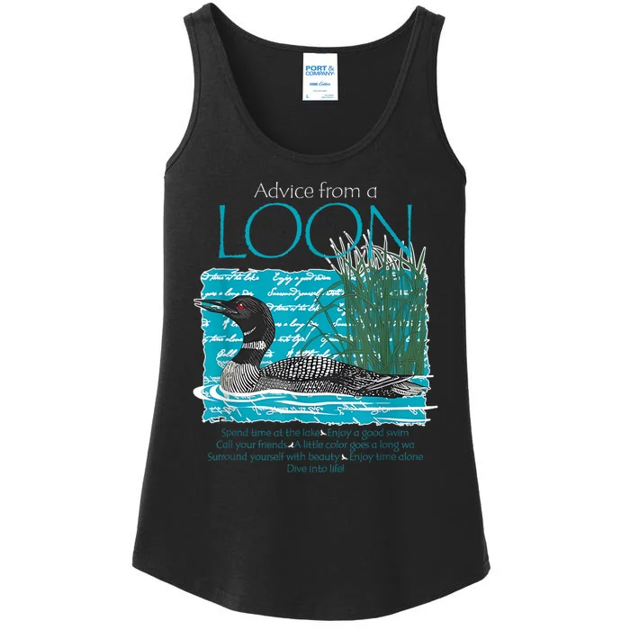 Advice From A Loon Spend Time At The Lake Ladies Essential Tank