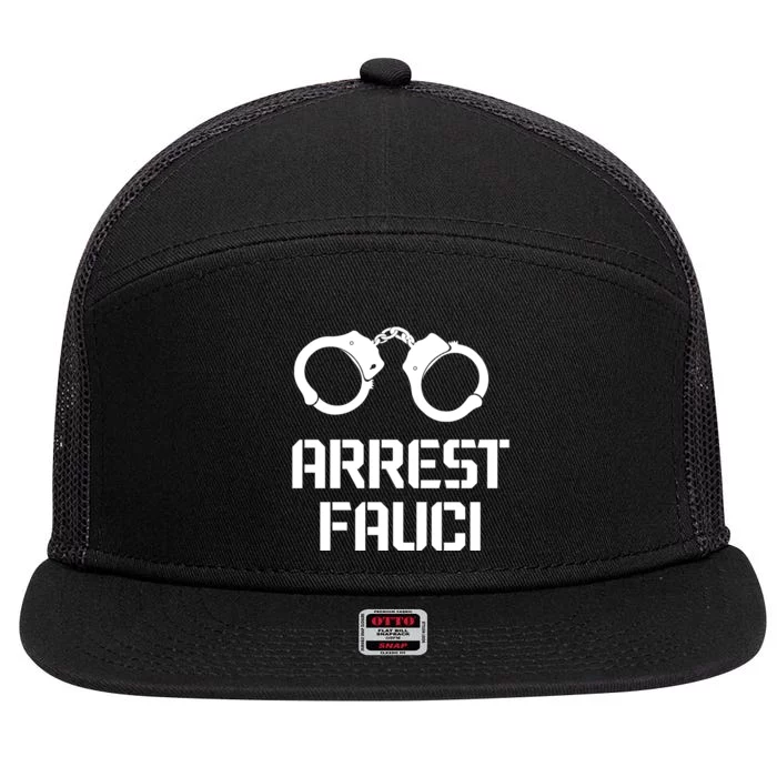 Arrest Fauci 7 Panel Mesh Trucker Snapback Hat