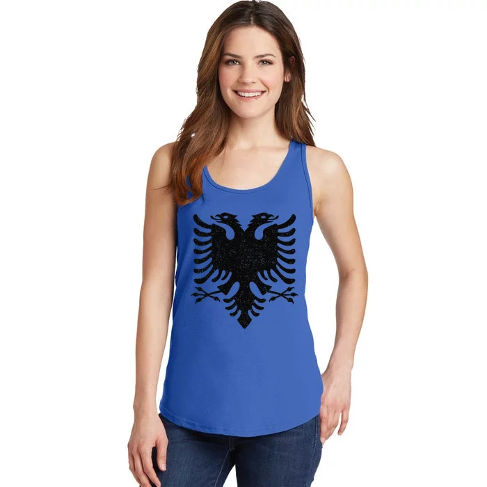 Albania Flag Albanian Doubleheaded Eagle Ladies Essential Tank