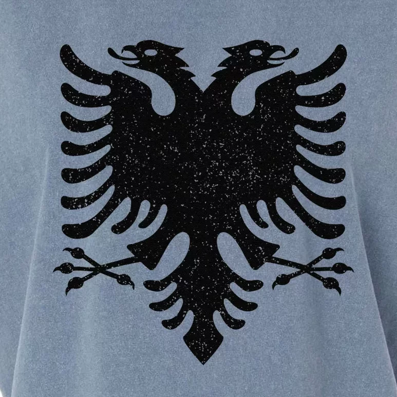 Albania Flag Albanian Doubleheaded Eagle Garment-Dyed Women's Muscle Tee