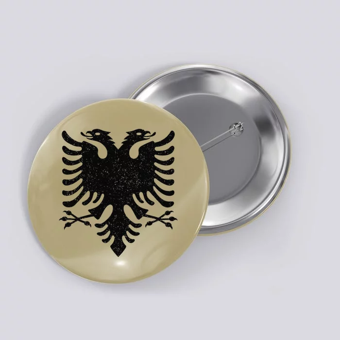 Albania Flag Albanian Doubleheaded Eagle Button