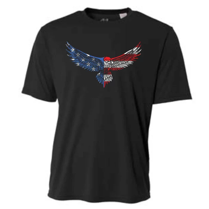 American Flag An Eagle Mullet Patriotic For Dad Husband Cooling Performance Crew T-Shirt