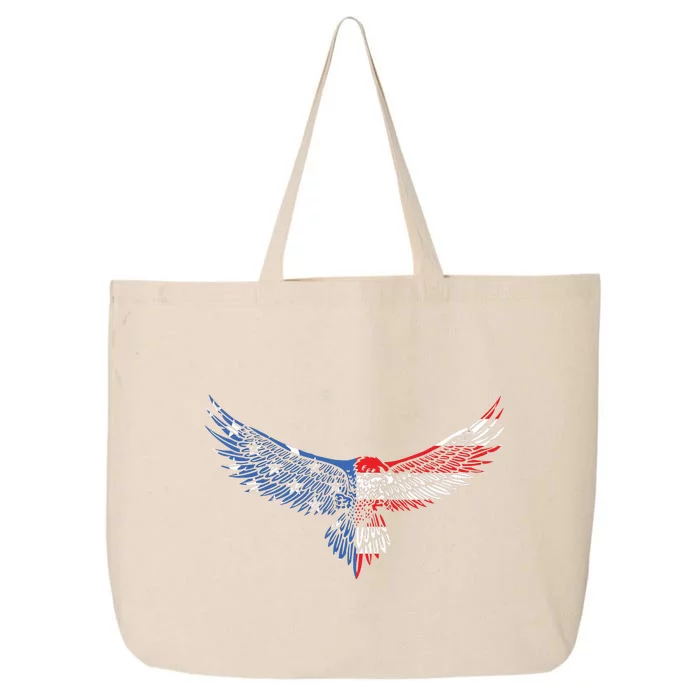 American Flag An Eagle Mullet Patriotic For Dad Husband 25L Jumbo Tote