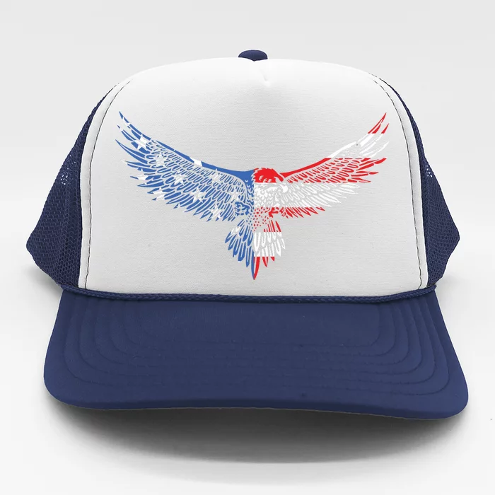 American Flag An Eagle Mullet Patriotic For Dad Husband Trucker Hat