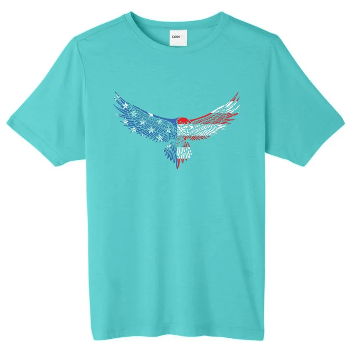 American Flag An Eagle Mullet Patriotic For Dad Husband ChromaSoft Performance T-Shirt