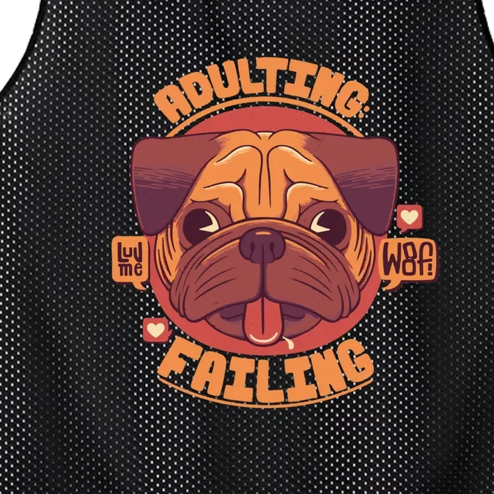 Adulting Failing Mesh Reversible Basketball Jersey Tank