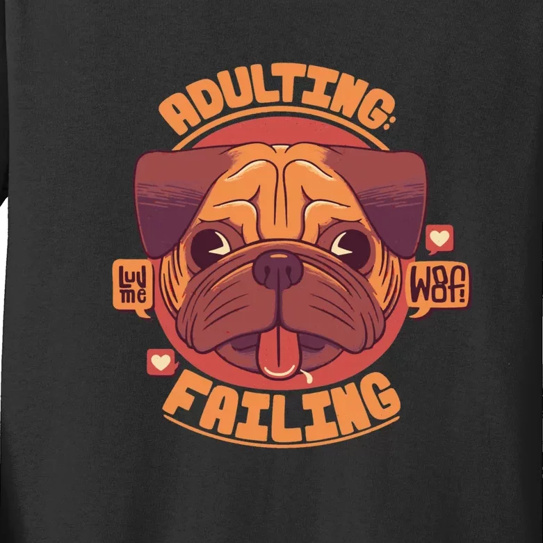 Adulting Failing Kids Long Sleeve Shirt