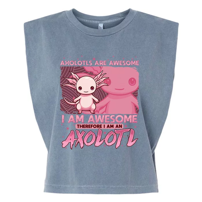 Axolotl For Axolotls Are Awesome Garment-Dyed Women's Muscle Tee