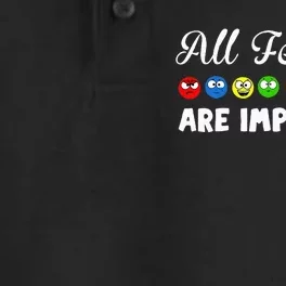 All Feelings Are Important Dry Zone Grid Performance Polo