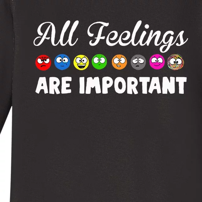 All Feelings Are Important Baby Long Sleeve Bodysuit