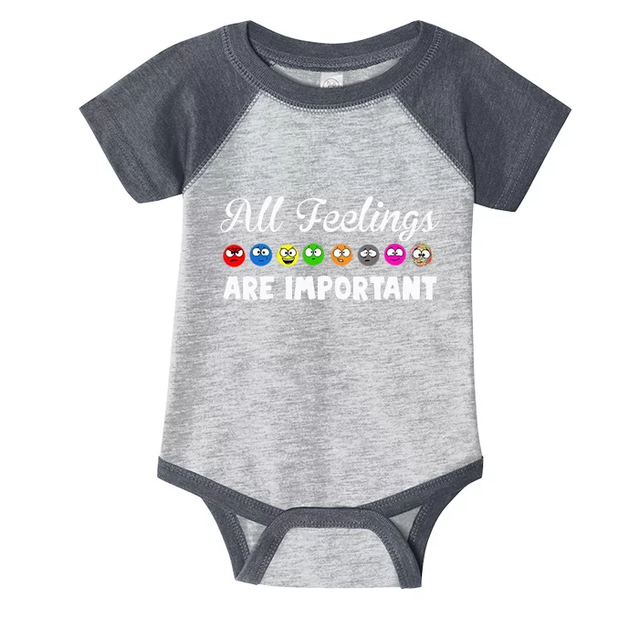 All Feelings Are Important Infant Baby Jersey Bodysuit