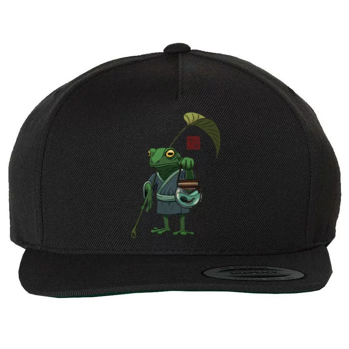 A Frog And His Son Wool Snapback Cap