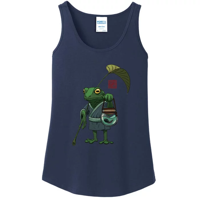 A Frog And His Son Ladies Essential Tank