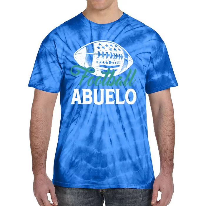 American Football Abuelo Happy FatherS Day Dad Grandpa Gift Tie-Dye T-Shirt