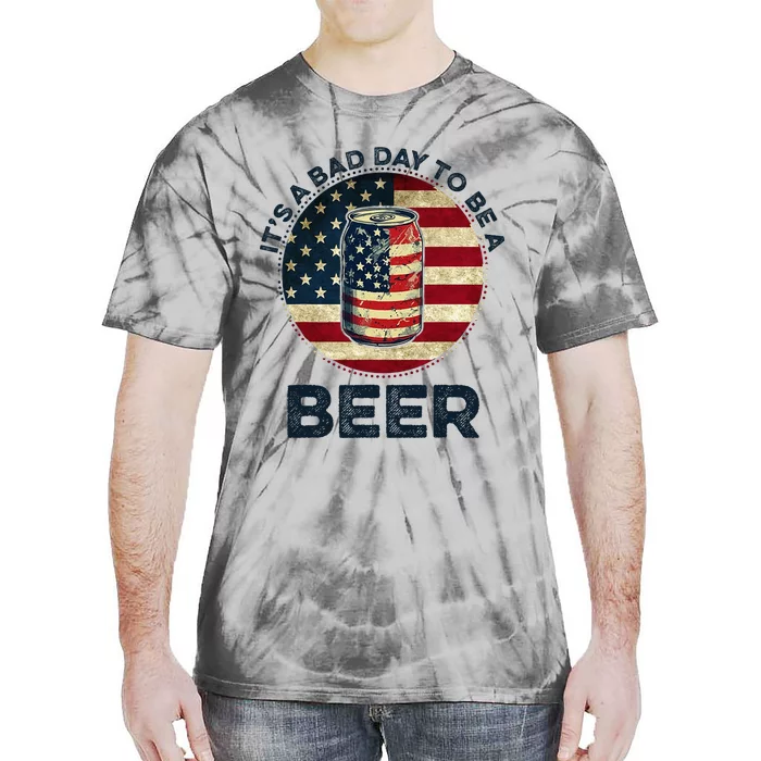 American Flag Beer Glass Its A B.A.D Day To Be A Beer Tie-Dye T-Shirt