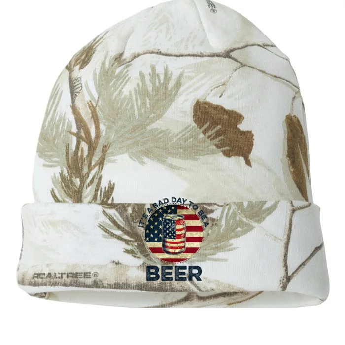 American Flag Beer Glass Its A B.A.D Day To Be A Beer Kati - 12in Camo Beanie