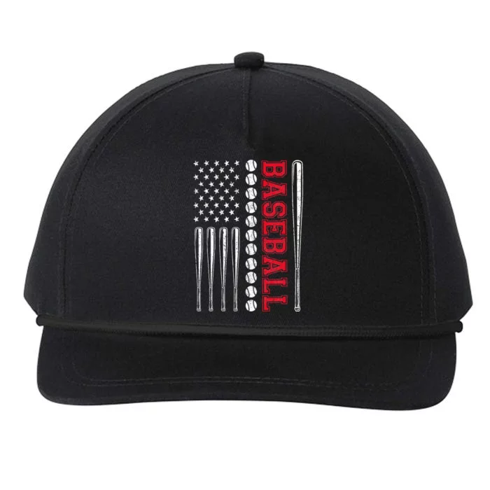 American Flag Baseball Team Gift Snapback Five-Panel Rope Hat