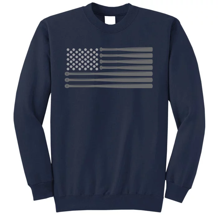 American Flag Baseball Baseball Hoodie Tall Sweatshirt