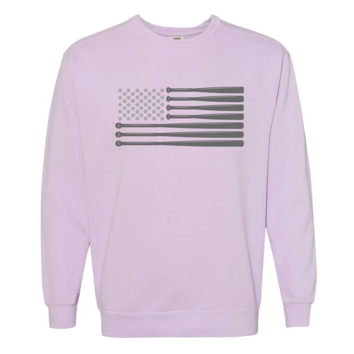 American Flag Baseball Baseball Hoodie Garment-Dyed Sweatshirt