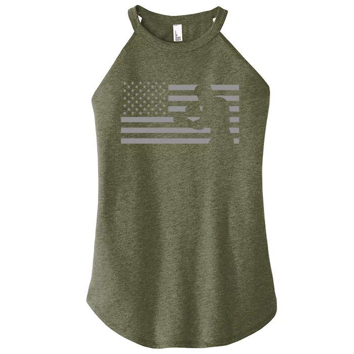 American Flag Boxer Boxing Women’s Perfect Tri Rocker Tank