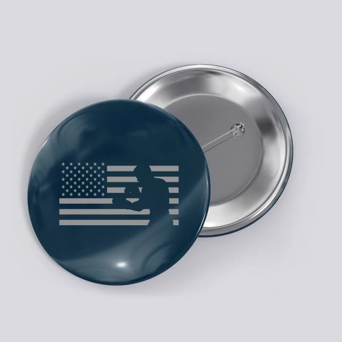 American Flag Boxer Boxing Button