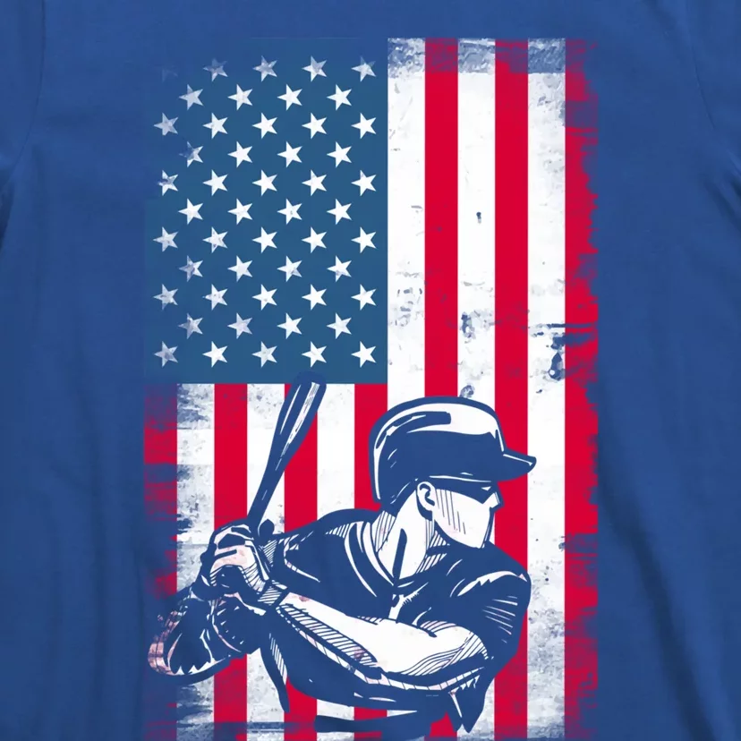 American Flag Baseball Team Gift Gift T-Shirt