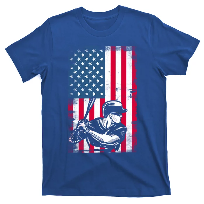 American Flag Baseball Team Gift Gift T-Shirt